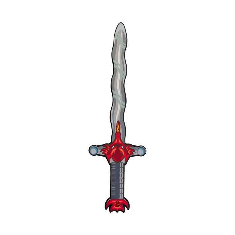 Epée dragon rouge et gris