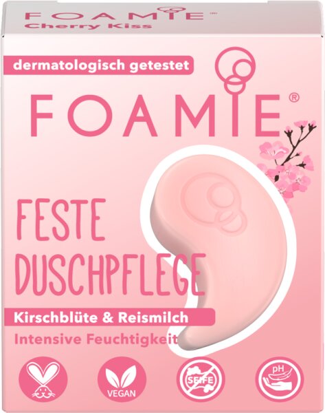 Foamie Reisegröße Feste Duschpflege Cherry Kiss Festes Shampoo
