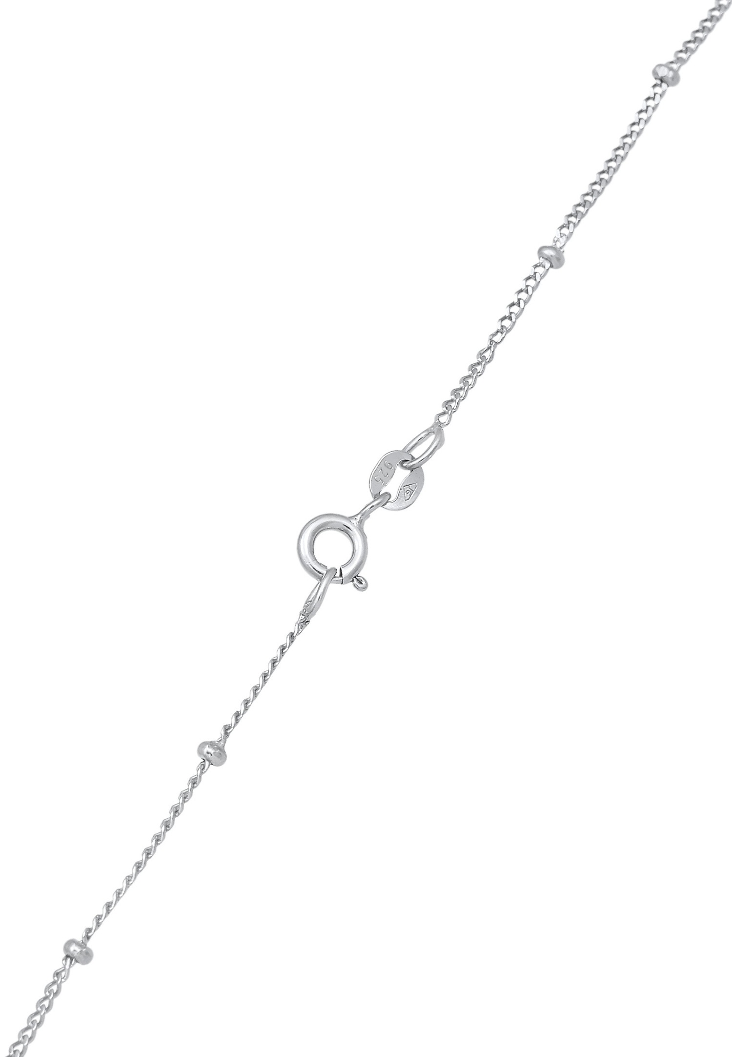 Elli női minimalista Y alakú gömb és pálca lánc 925 sterling ezüstből