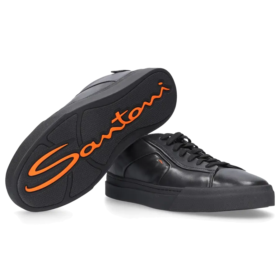 Santoni - Sneaker low DARTS Kalbsleder - schwarz