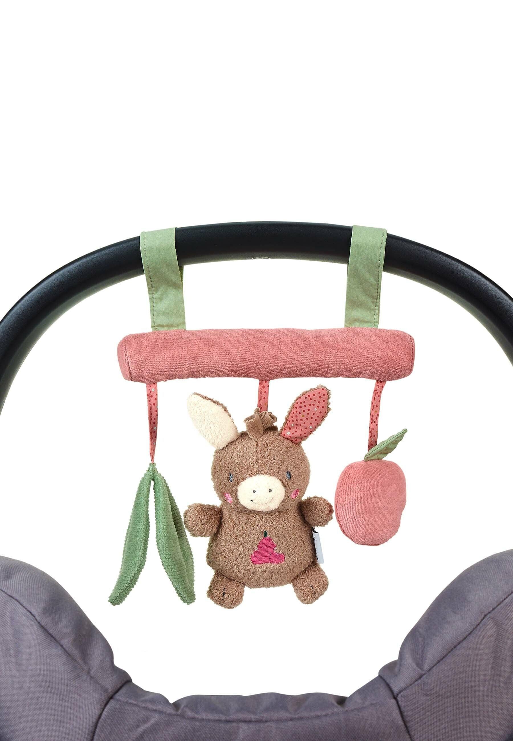 Spielzeug z. Aufhängen Esel Emmily hellrot, 17 cm