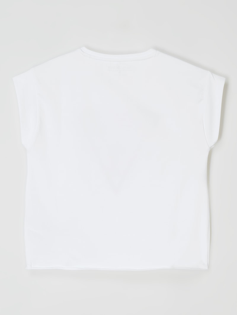 T-Shirt mit Logo in weiß