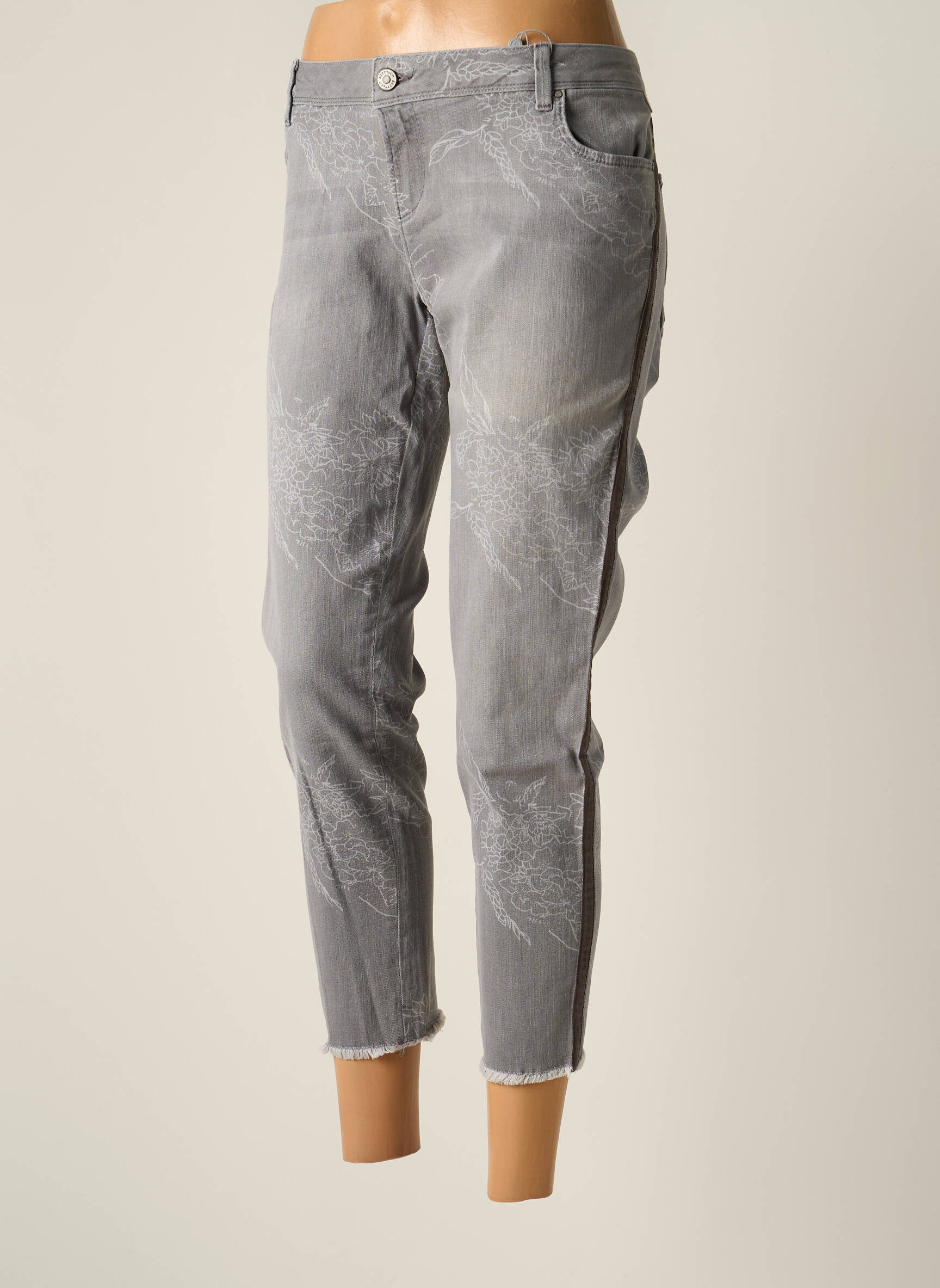 Betty   Co Jeans Coupe Slim Femme couleur gris