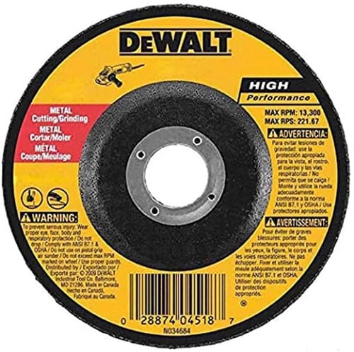 DeWalt Tillbehör DX7941-AE Extreme 2X Metallslipskiva 125 x 6,0 x 22,2 mm