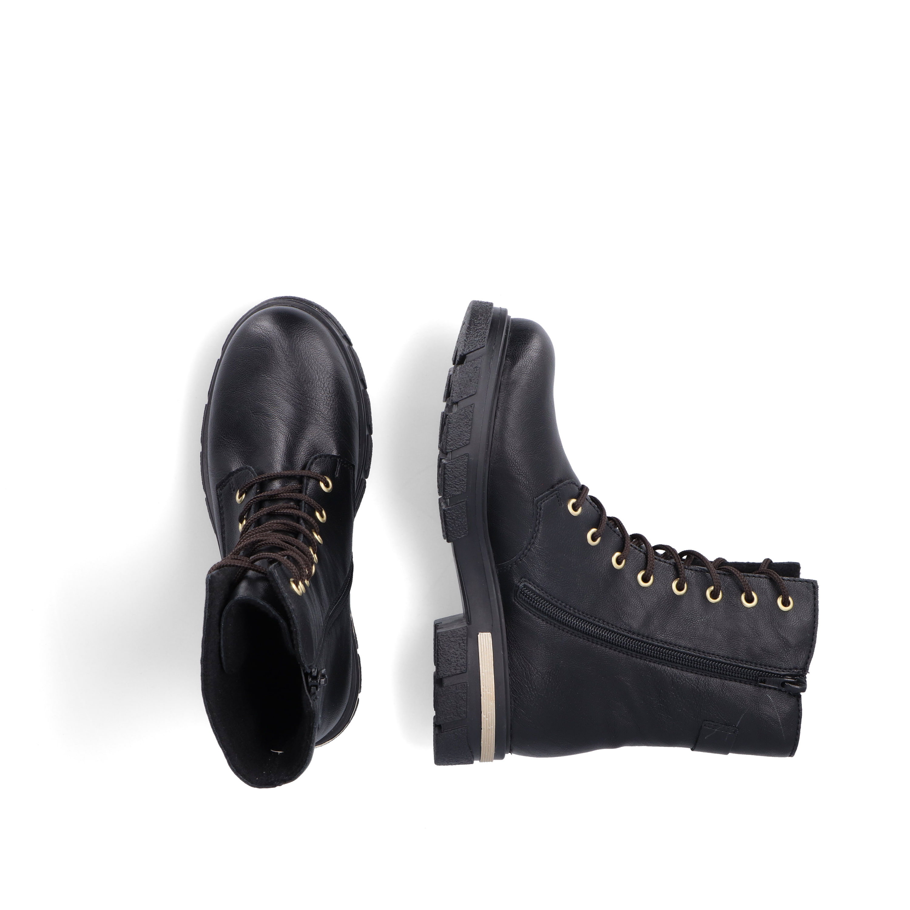 Rieker Damen Biker Boots nachtschwarz