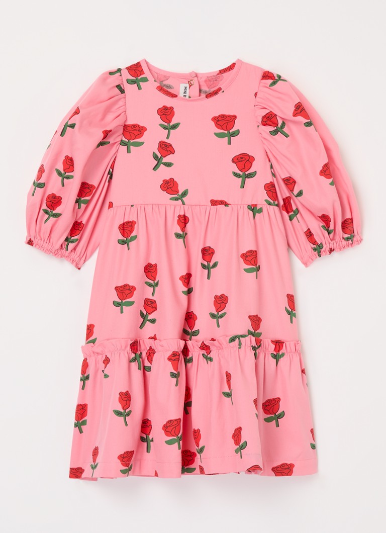Mini Rodini Roses tunikas kleita no organiskās kokvilnas