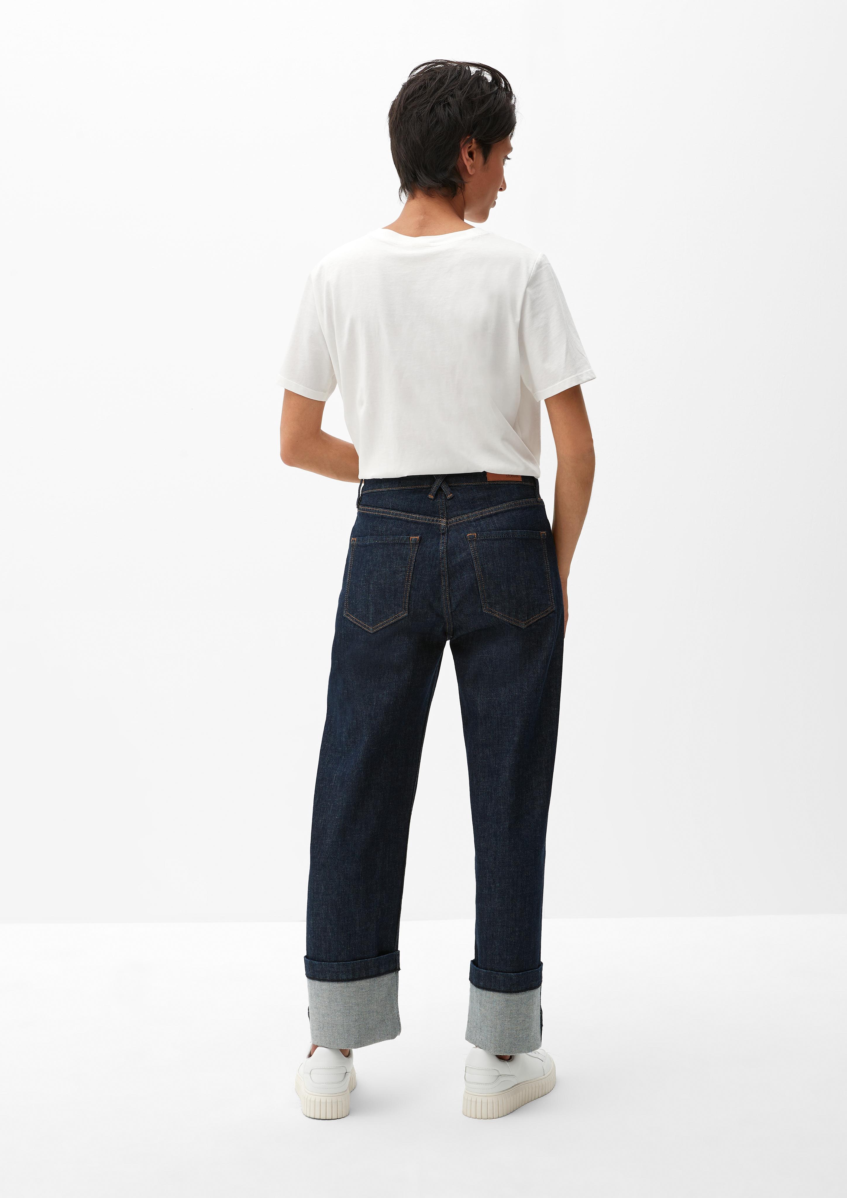 Cropped-Jeans Karolin / Regular Fit / High Rise / Straight Leg   2120656-58Z8