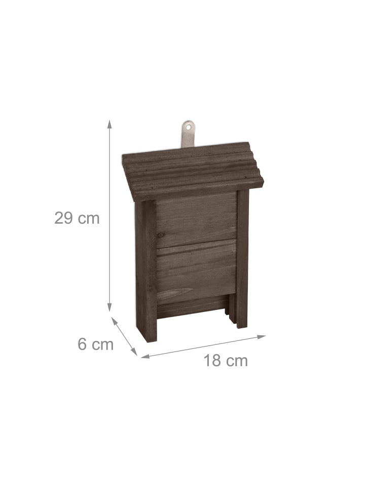 relaxdays Fledermauskasten in Braun - (B)18 x (H)29 x (T)6 cm günstig kaufen onesize