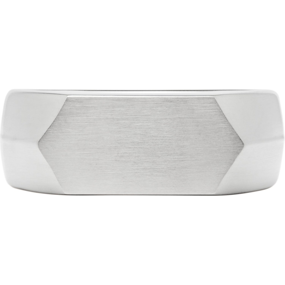 Fossil Bague pour hommes Acier inoxydable argent Bague