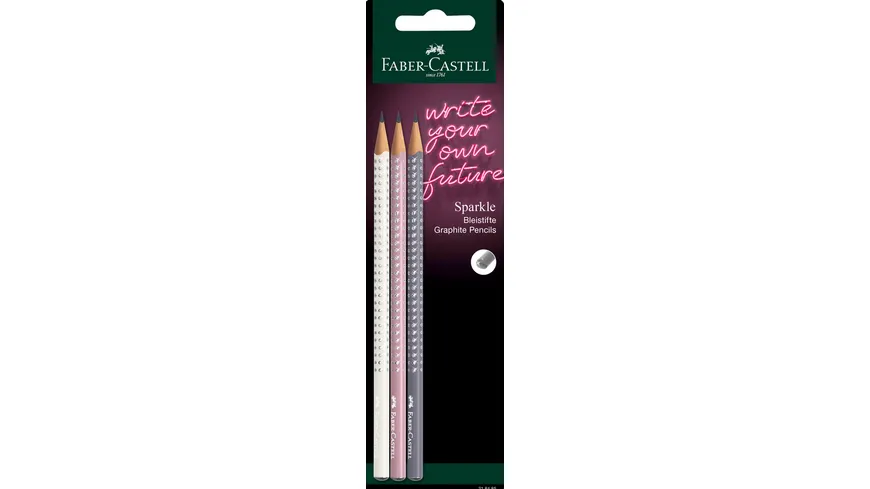 FABER-CASTELL Bleistiftset Sparkle Sommer 3er Set