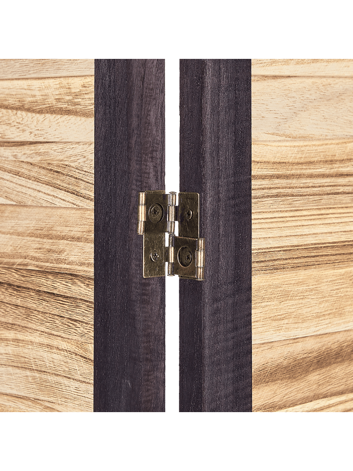 Beliani Paravent BRENNERBAD in Heller Holzfarbton/Braun - (W) 164 x (H) 170 x (L) 2 cm günstig kaufen onesize