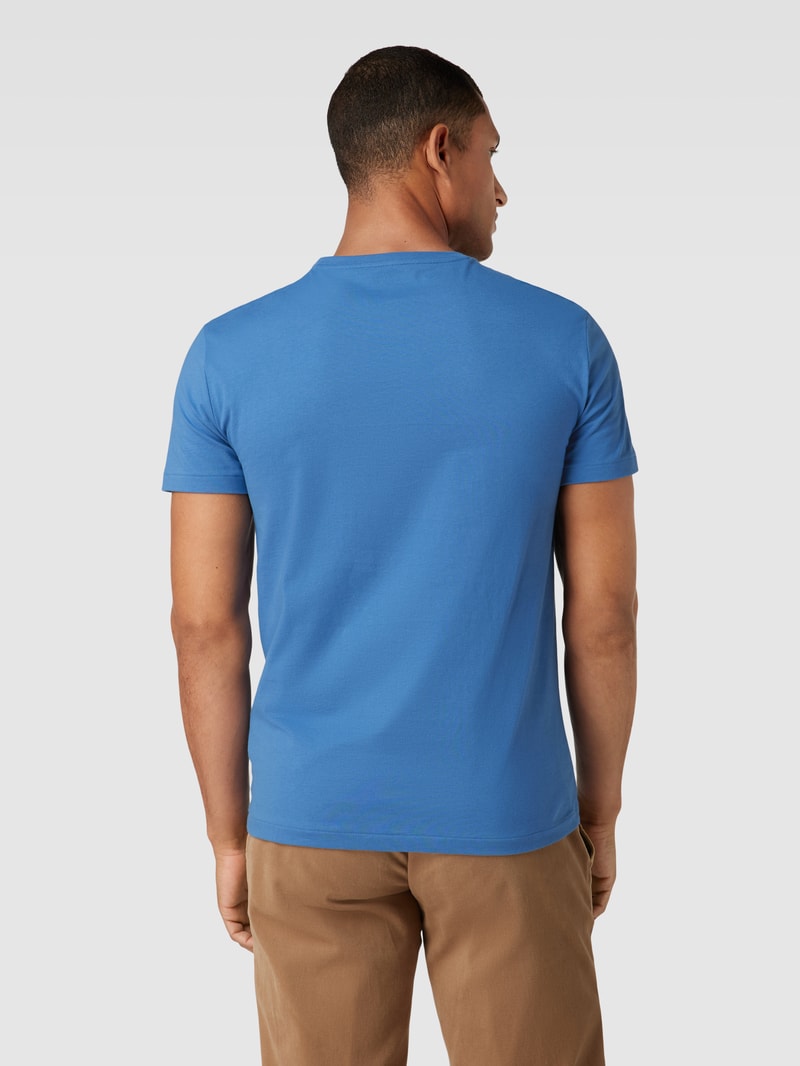 T-Shirt in Melange-Optik in rauchblau