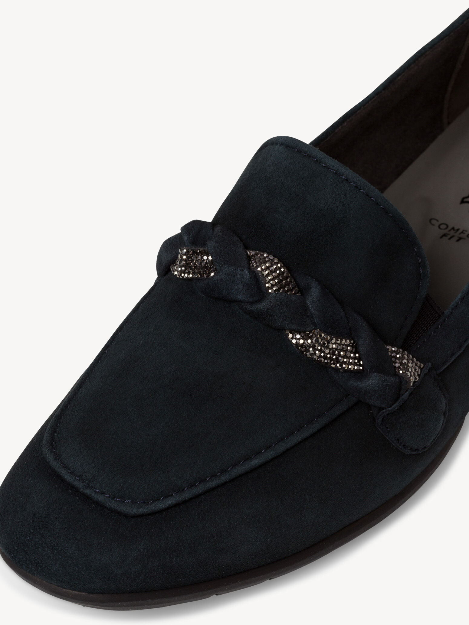 Slipper en cuir - bleu
