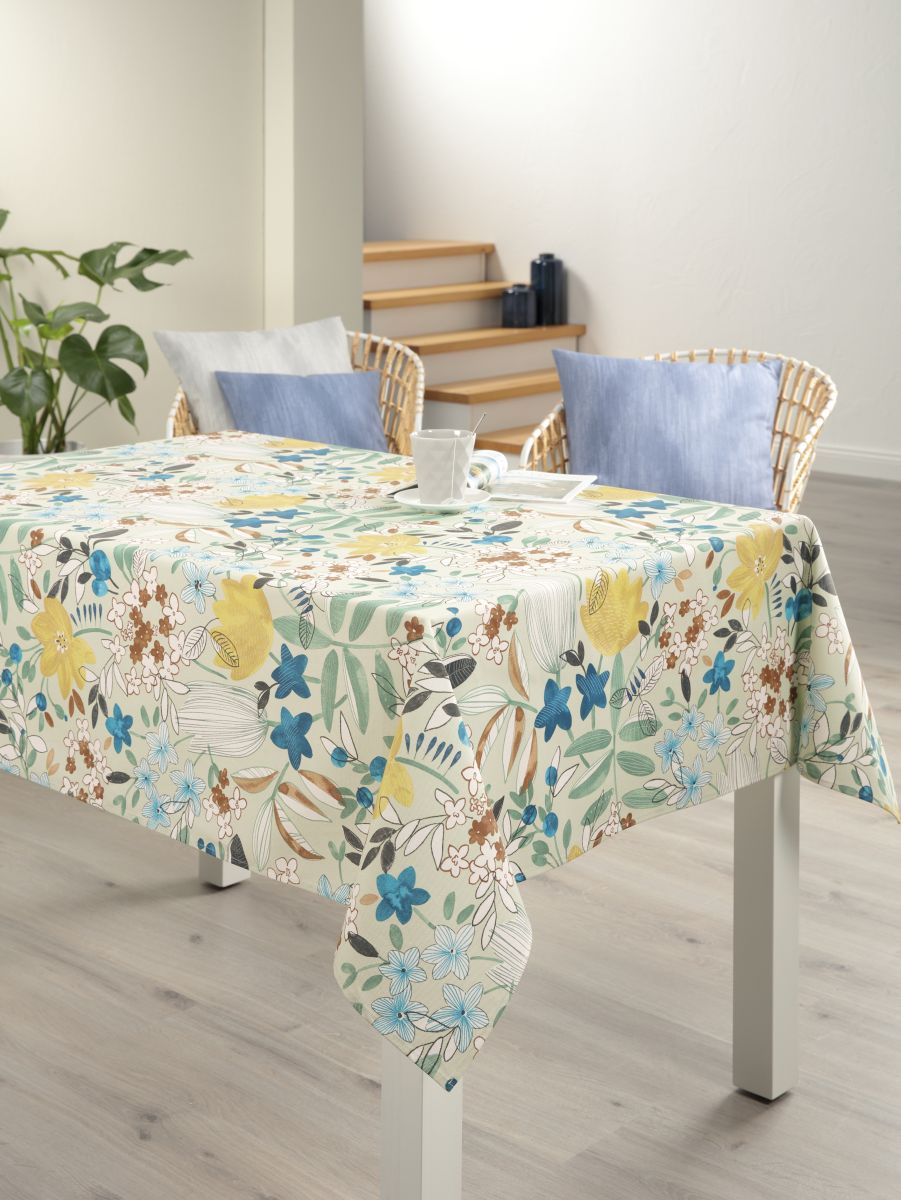 Peyer Tischdecke Como Blau 110 x 140 cm