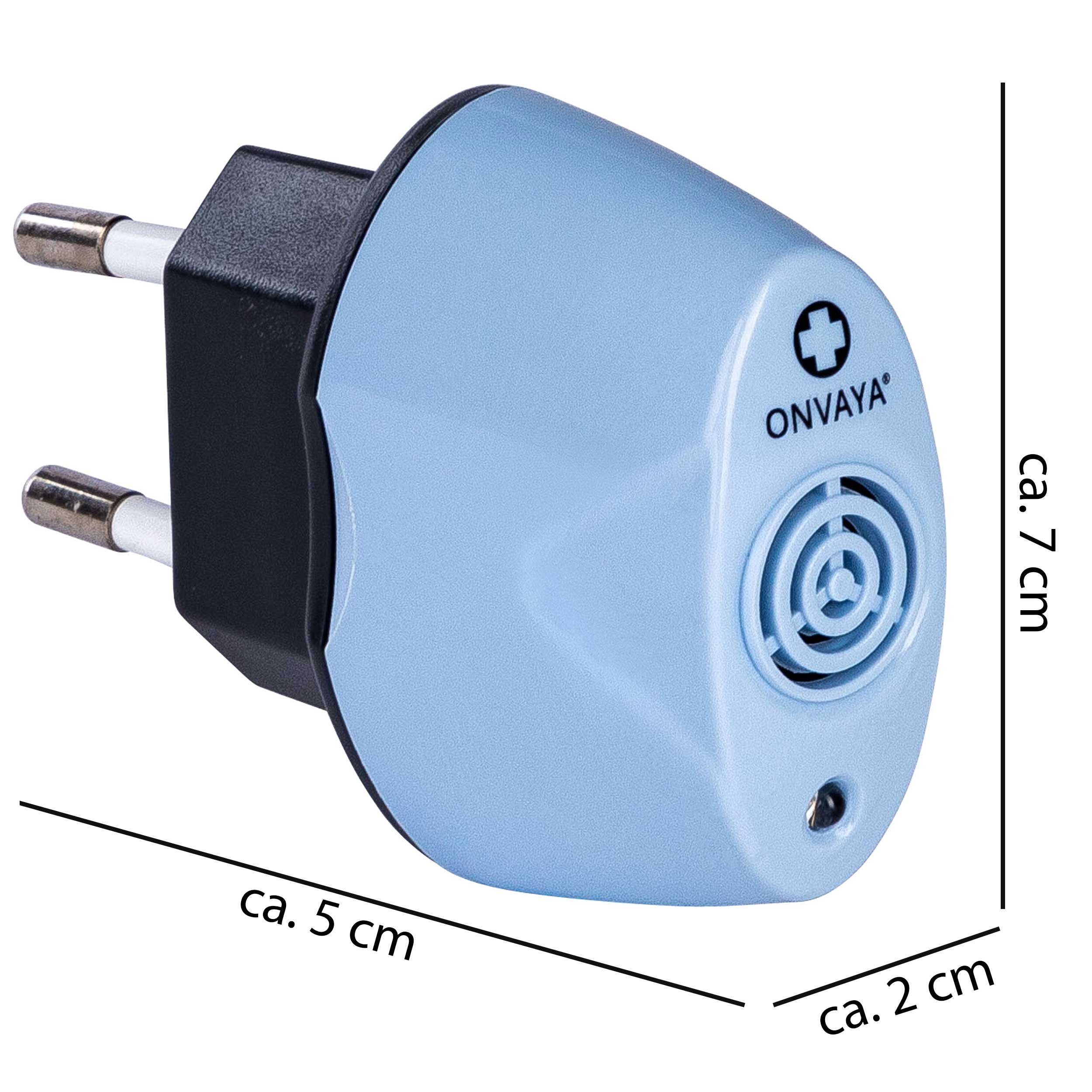 ONVAYA Ultraschall-Milbencontroller Ultraschall Milbencontroller, Mittel gegen Milben, ohne Chemie
