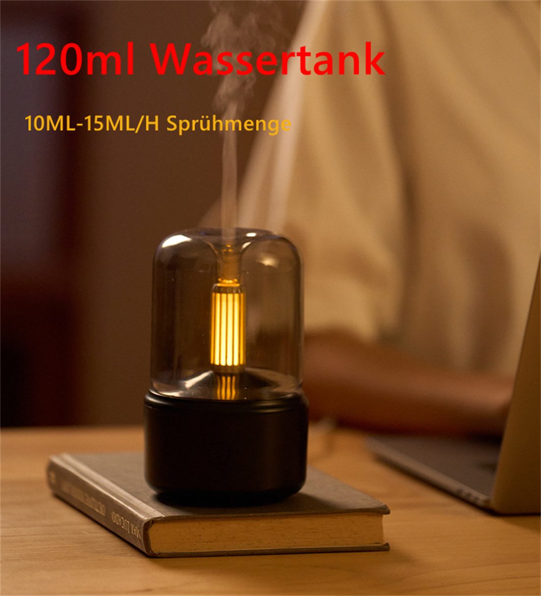 Atäsi Luftbefeuchter 180ml Aroma Diffuser,Luftbefeuchter Aroma Diffuser