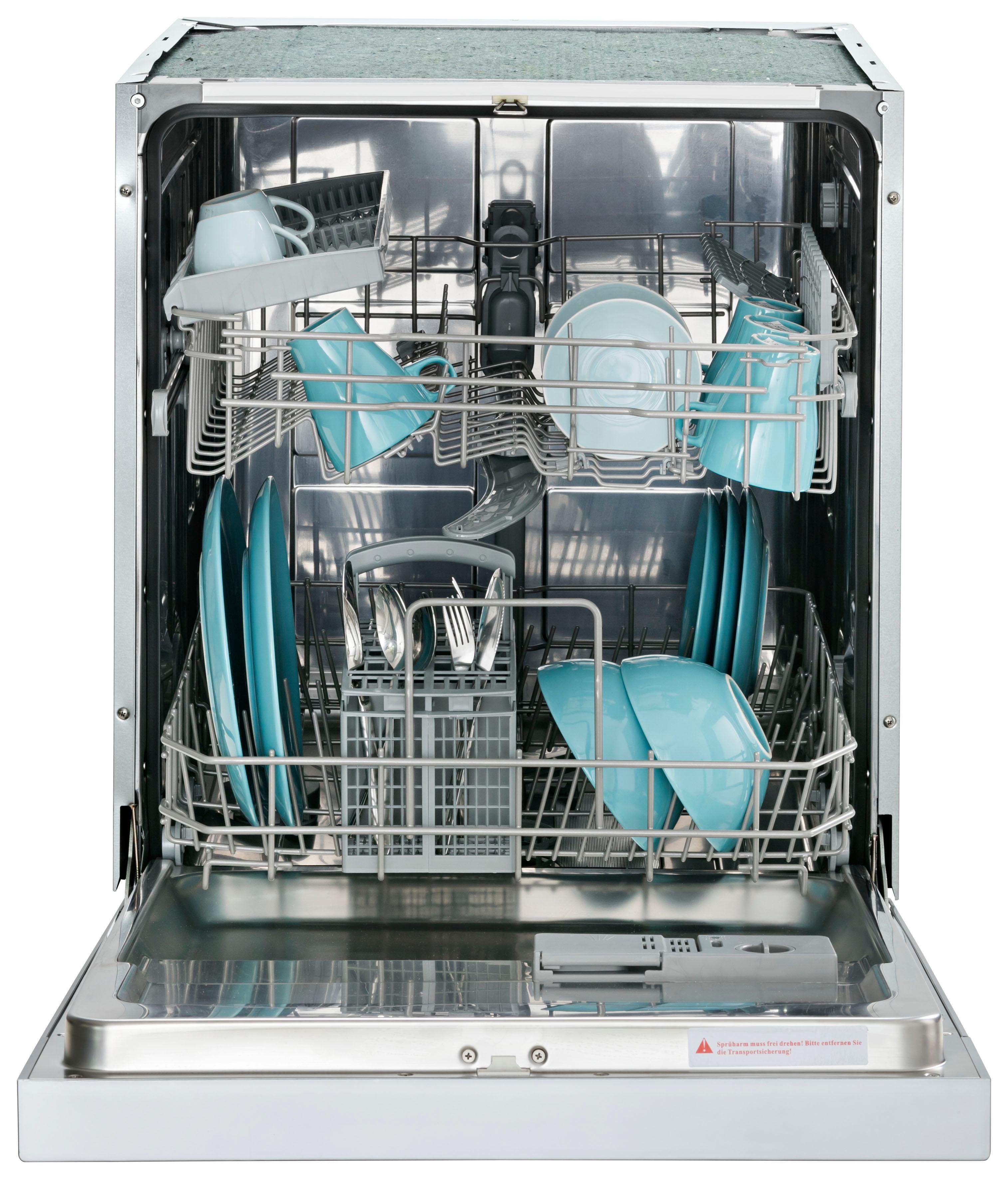 HELD MÖBEL Küchenzeile Tulsa, mit E-Geräten, Breite 380 cm, schwarze Metallgriffe, MDF Fronten