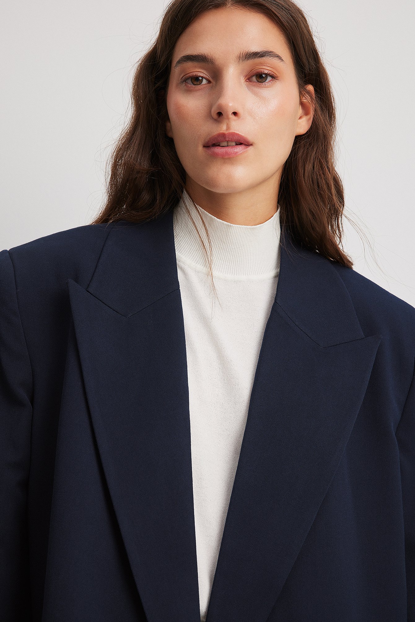 Gefütterte Oversize-Blazerjacke