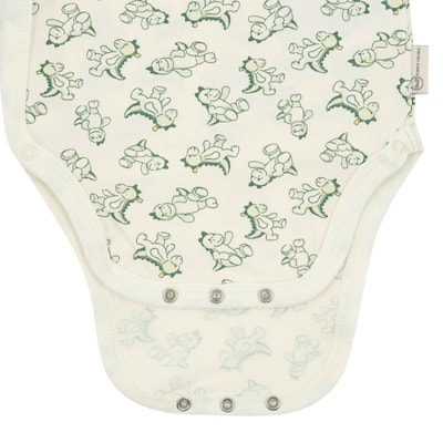 Wickelbody langarm, beige für Jungs