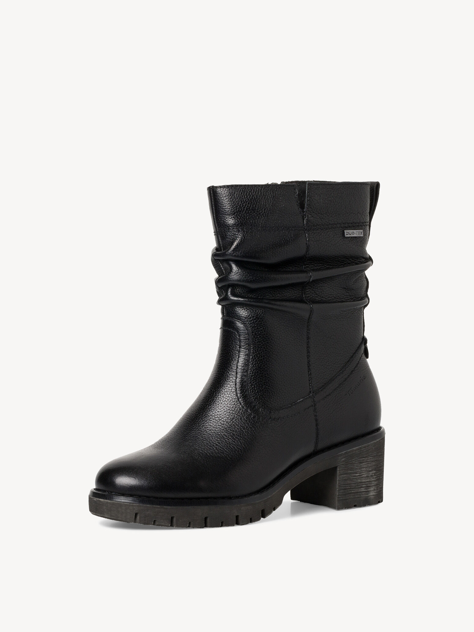 Bottine en cuir - noir