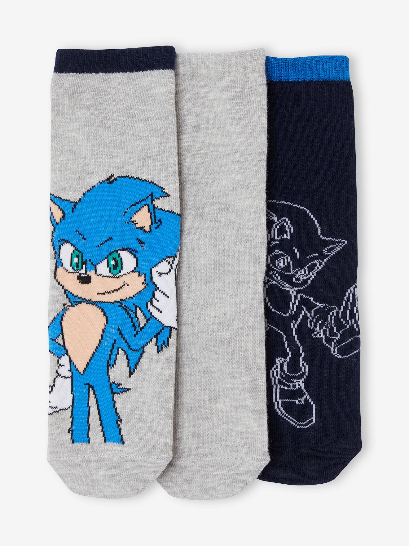 Sonic 3er-Pack Kinder Socken SONIC - marine