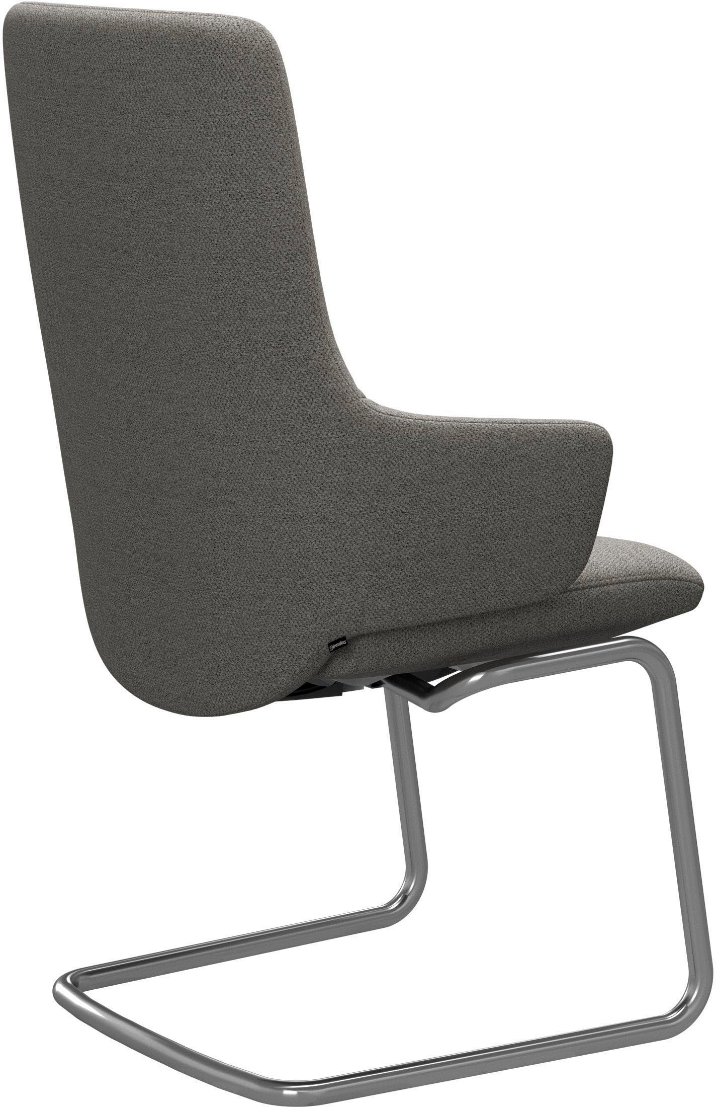 Stressless® Polsterstuhl Laurel, High Back mit Armlehne, Größe L, mit Beinen aus Stahl in Schwarz matt