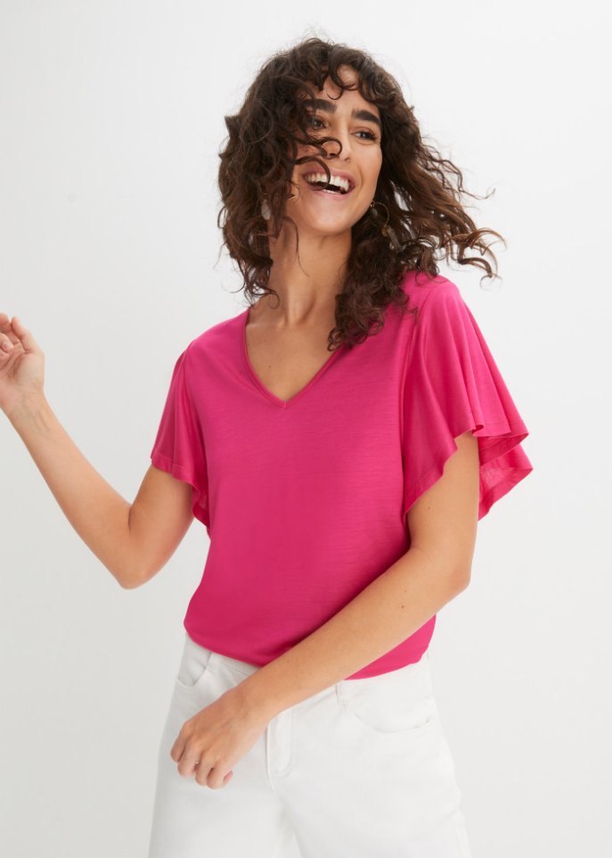 Shirt mit Volantärmel