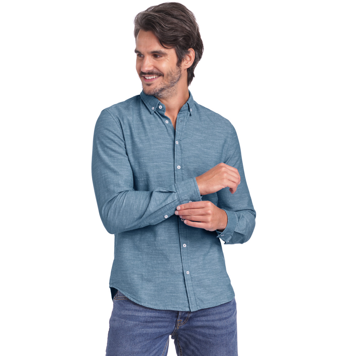 Herren Hemd mit Melange