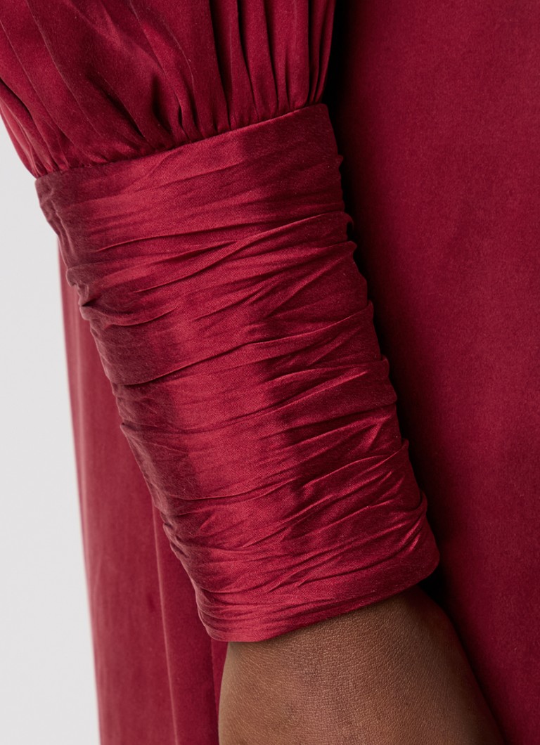Zimmermann silk wrap top with balloon sleeves