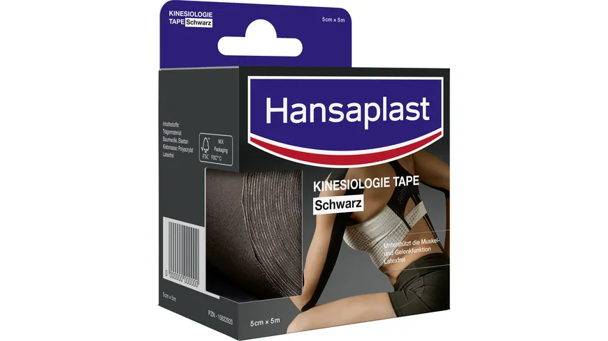 Hansaplast Kinesiologie Tape schwarz 5 m