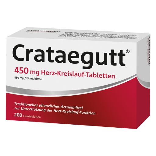 CRATAEGUTT 450 mg Herz-Kreislauf-Tabletten  200 St  Filmtabletten