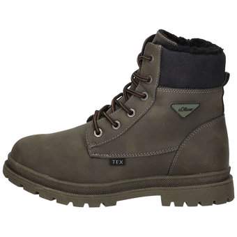 s.Oliver Schnür Boots in grün