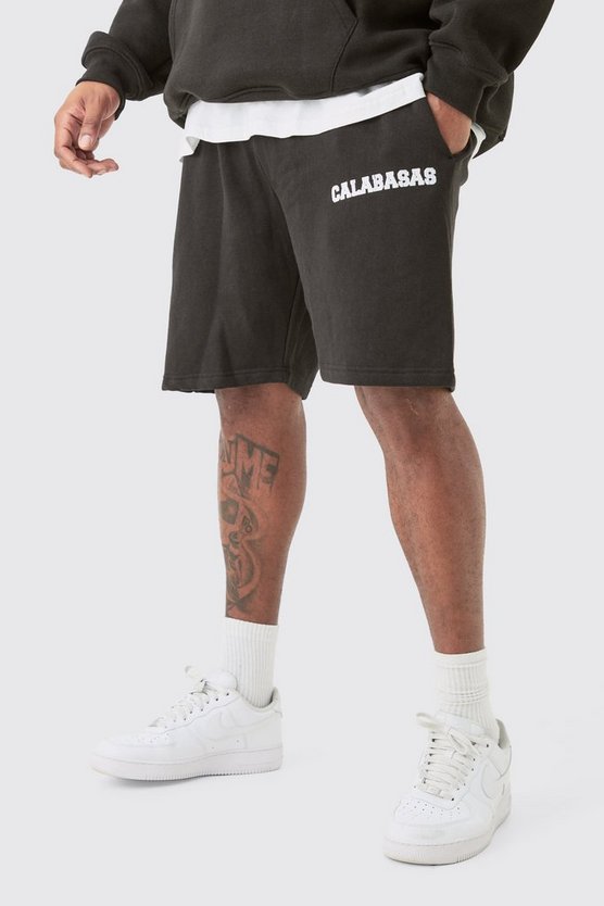Plus lockere Jersey-Shorts