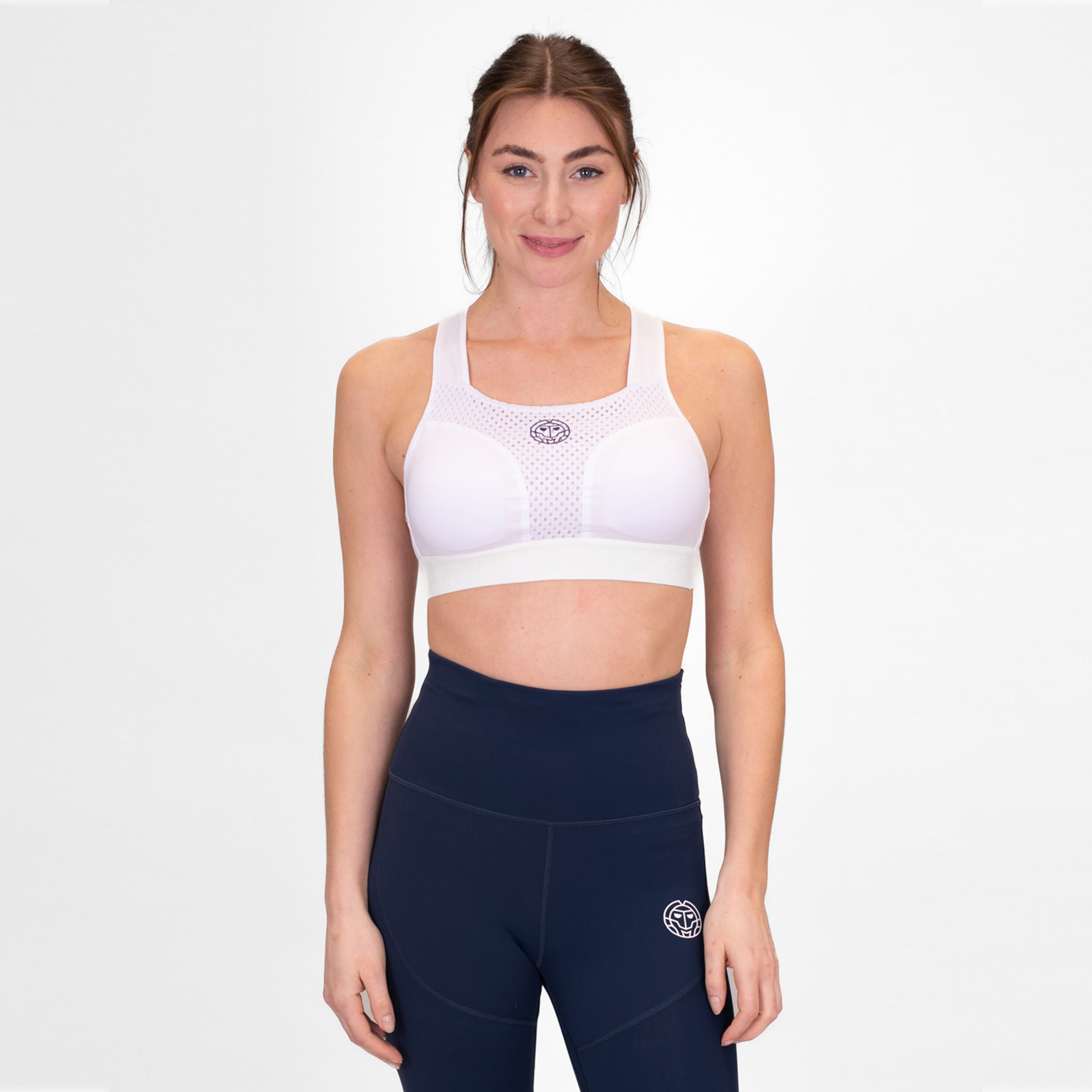 Crew High Support Sport-BH Damen - Weiß
