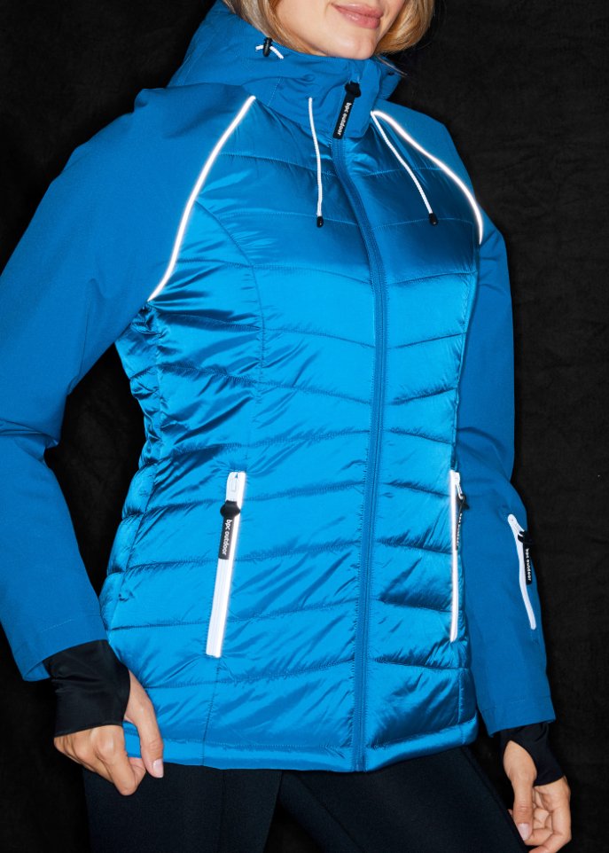 Funktions-Jacke in Hybrid-Optik