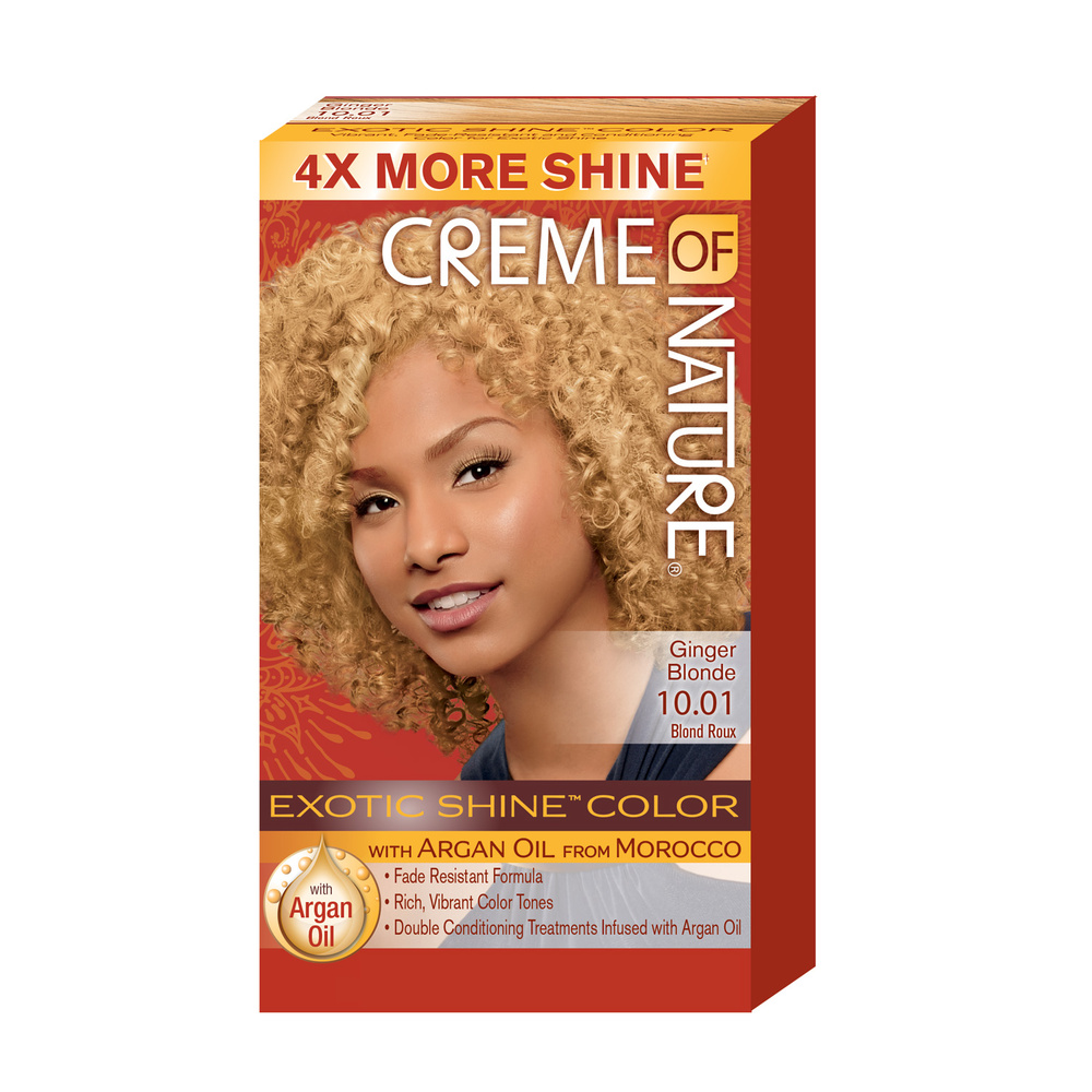 creme of nature COLORATION PERMANENTE GINGER BLONDE - HUILE D'ARGAN DU MAROC - 10.01 SOIN