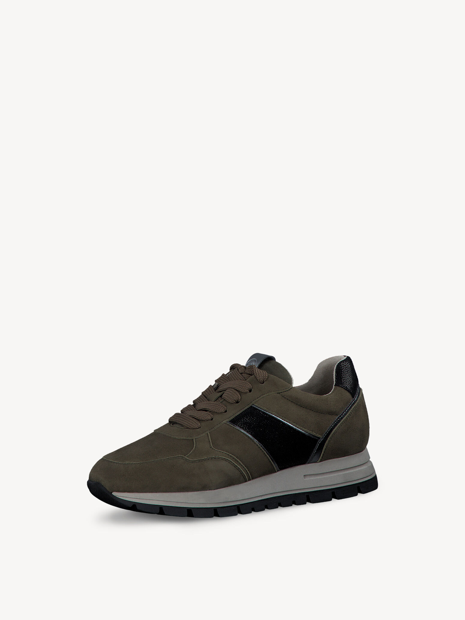 Basket en cuir - vert