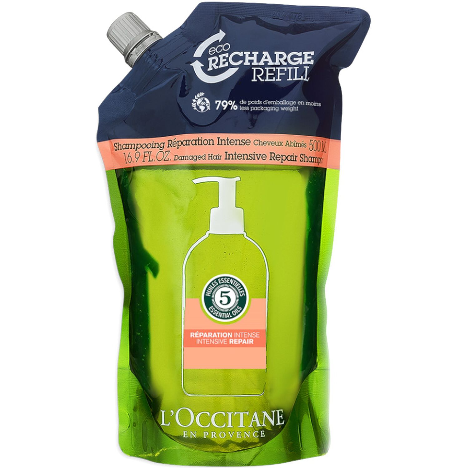 l'occitane Intense Aromachologie SHAMPOOING REPARATION ECO RECHARGE 500ML
