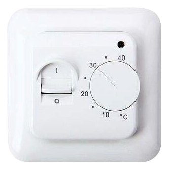 PEROBE Raumthermostat Temperaturregler analog, elektronisch, mit Bodenfühler für elektrische Fußbodenheizungen