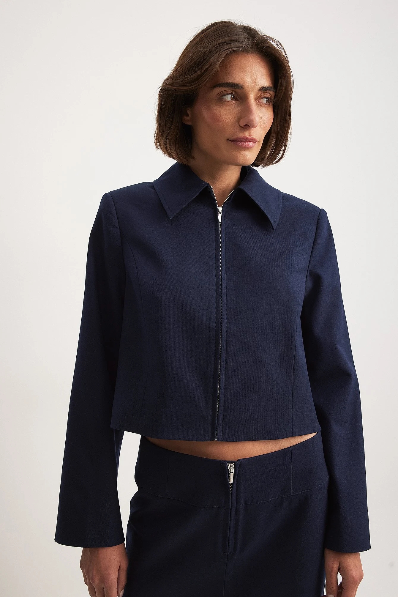 Jacke mit Reißverschlussdetail