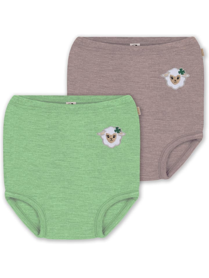 Normani Outdoor Sports 2er Pack Baby Merino Windelhose Tokoroa in Rosa/Grün günstig kaufen