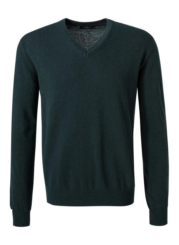HACKETT, Pullover, Merinowolle-Kaschmir, tannengrün meliert