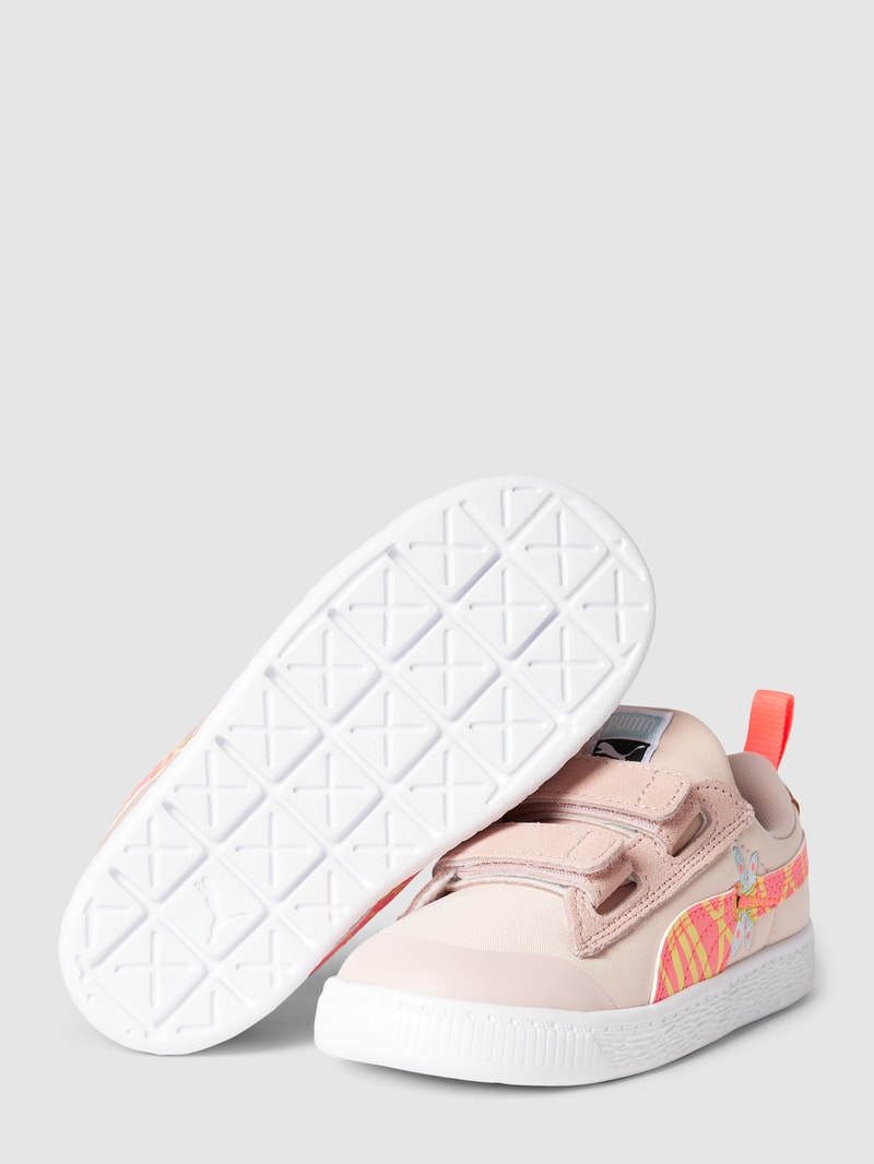Sneaker mit Klettverschluss in beige