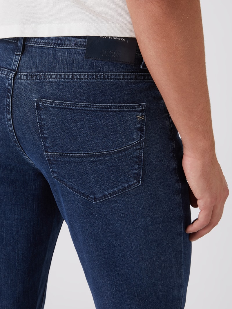 Straight Fit Jeans mit Stretch-Anteil Modell 'Cadiz' in blau
