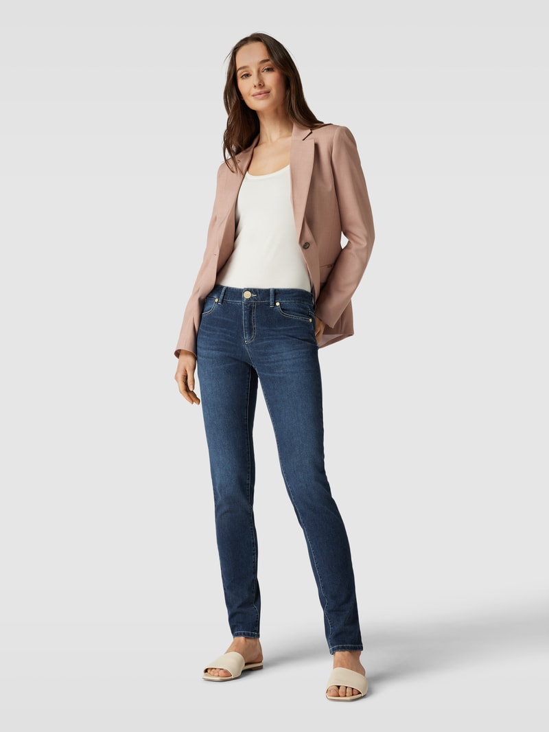 Jeans mit 5-Pocket-Design Modell 'CLAIRE' in blau