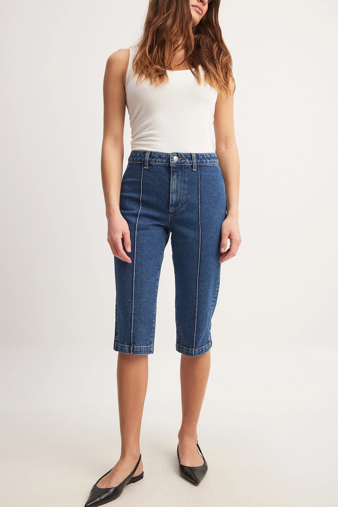 Kurze Denimhose