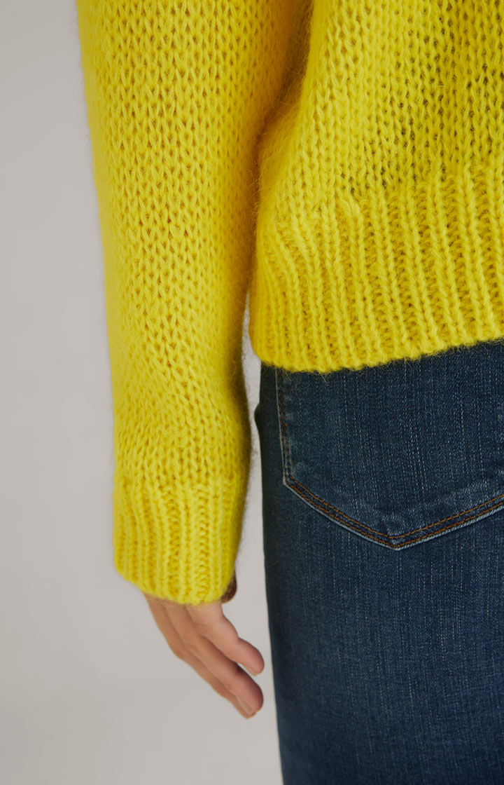 Strickpullover in Gelb