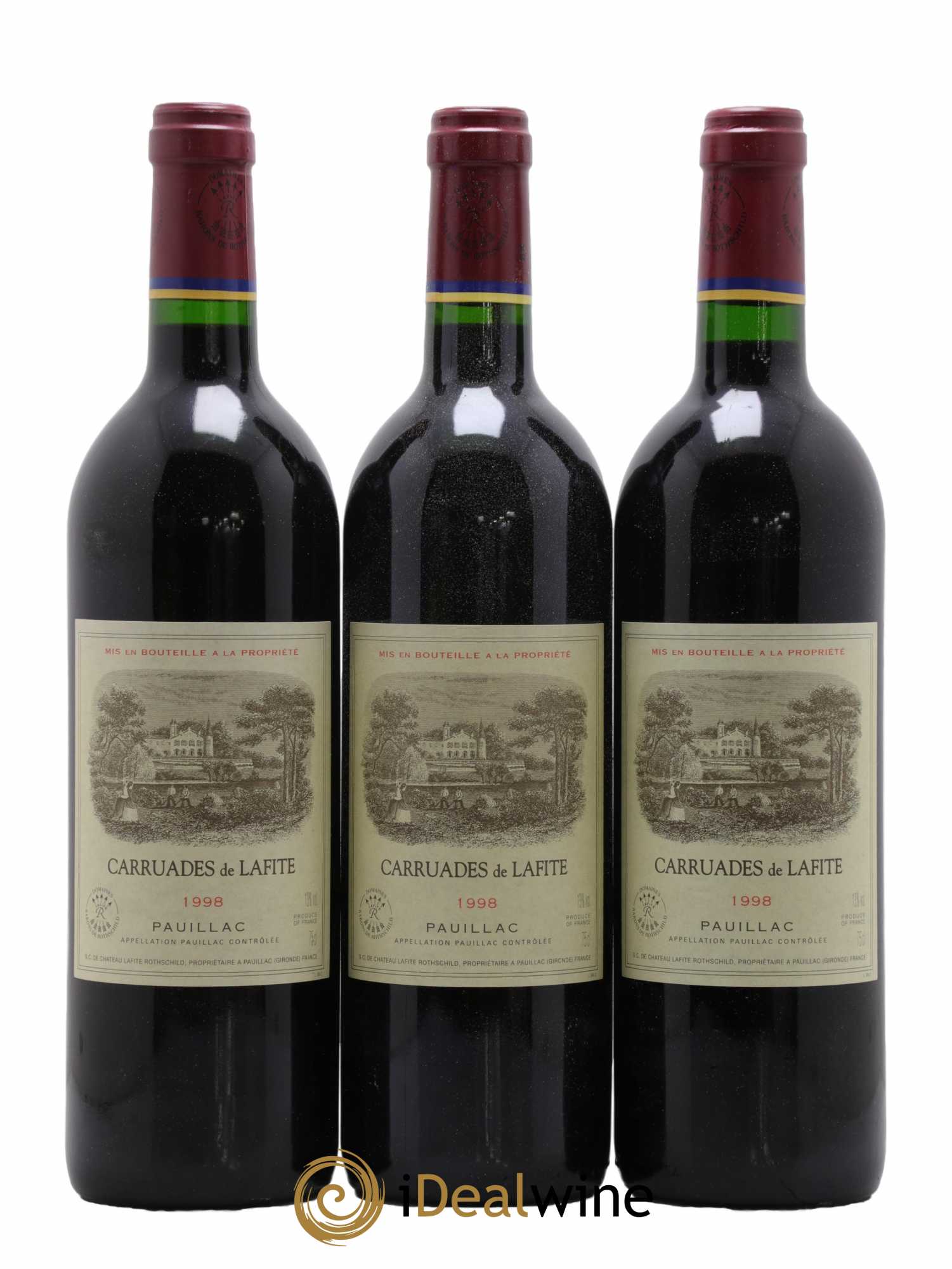 Carruades de Lafite Rothschild Second vin  1998 - Lot de 12 Bouteilles