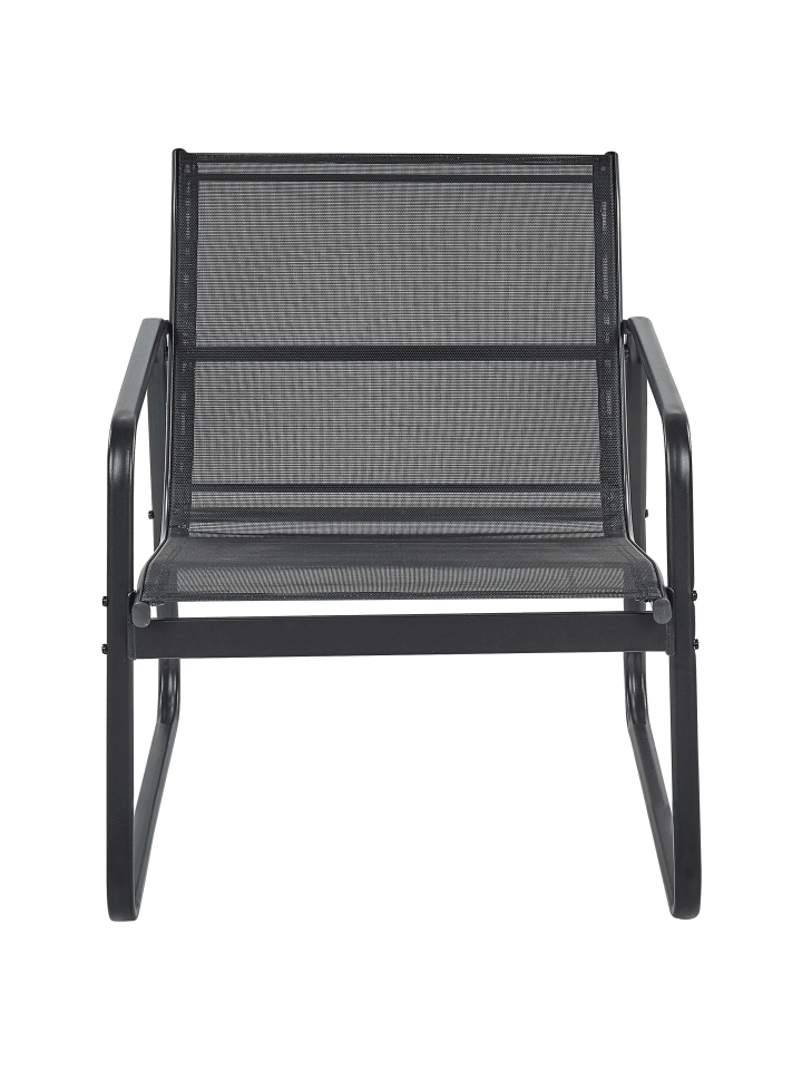 Beliani 4-tlg Lounge Set BARREA in Schwarz günstig kaufen onesize