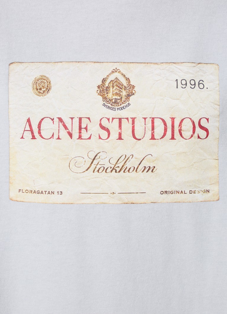 Tricou cu mânecă lungă de la Acne Studios și logo imprimat